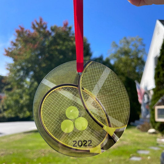 Personalized Tennis Ornament