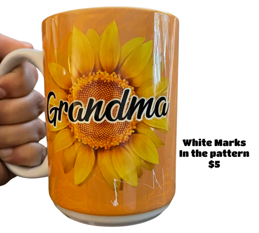 Discounted Sunflower Grandma Mug - 15oz