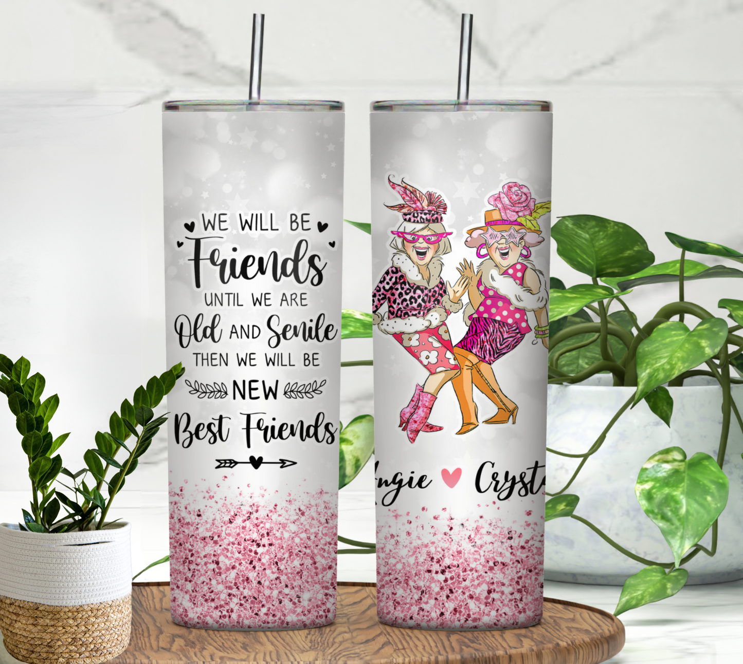 Best Friends | 20oz Skinny Tumbler