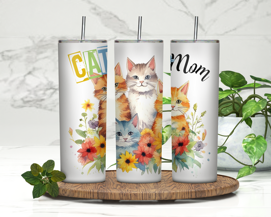 Cat Mom | 20oz Skinny Tumbler