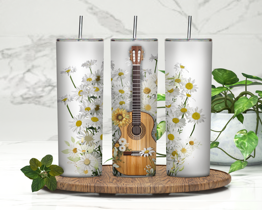 Daisy Guitar | 20oz Skinny Tumbler