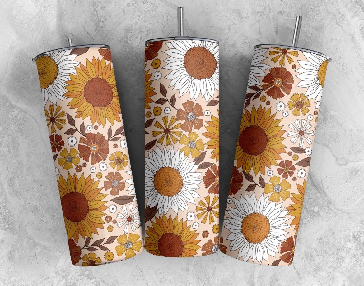 Autumn Sunflowers  | 20oz Skinny Tumbler