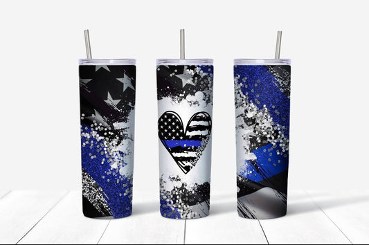 Back the Blue | 20oz Skinny Tumbler