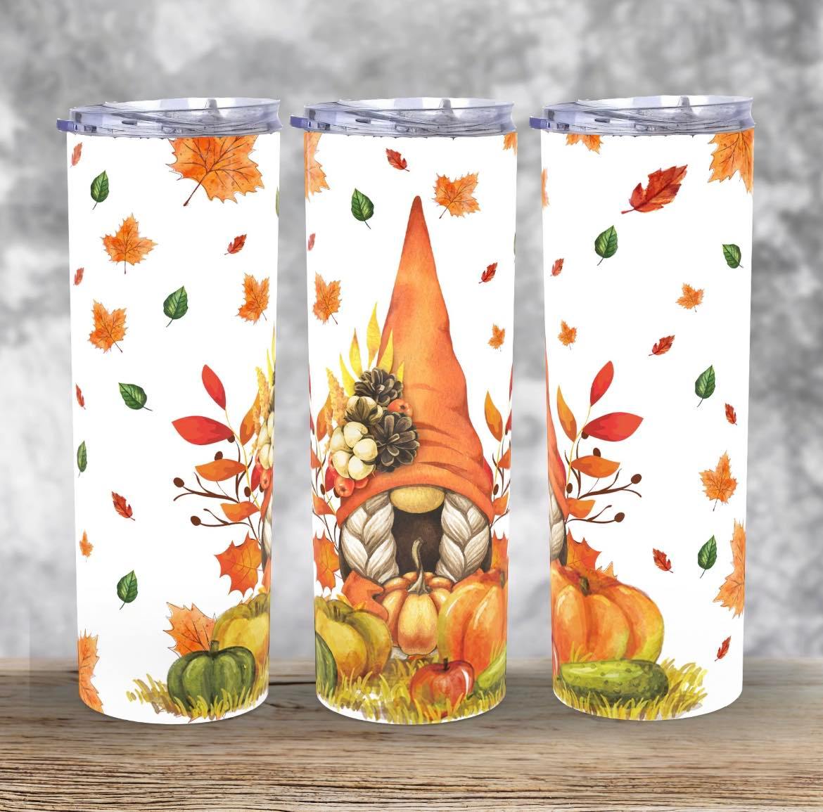 Fall Gnome | 20oz Skinny Tumbler