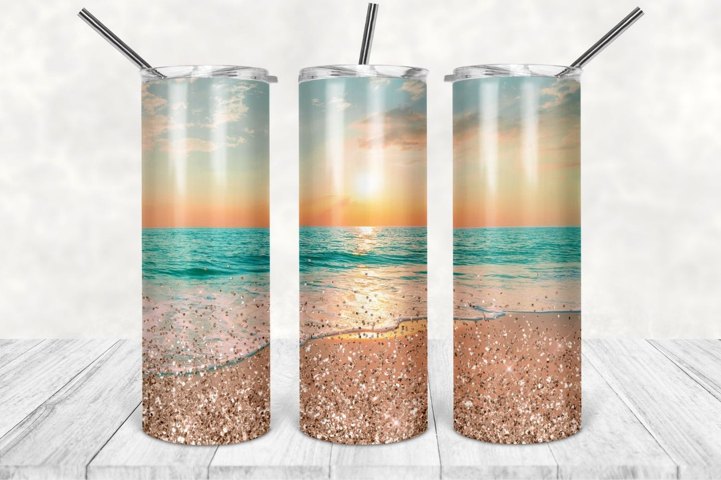 Sparkle Beach | 20oz Skinny Tumbler