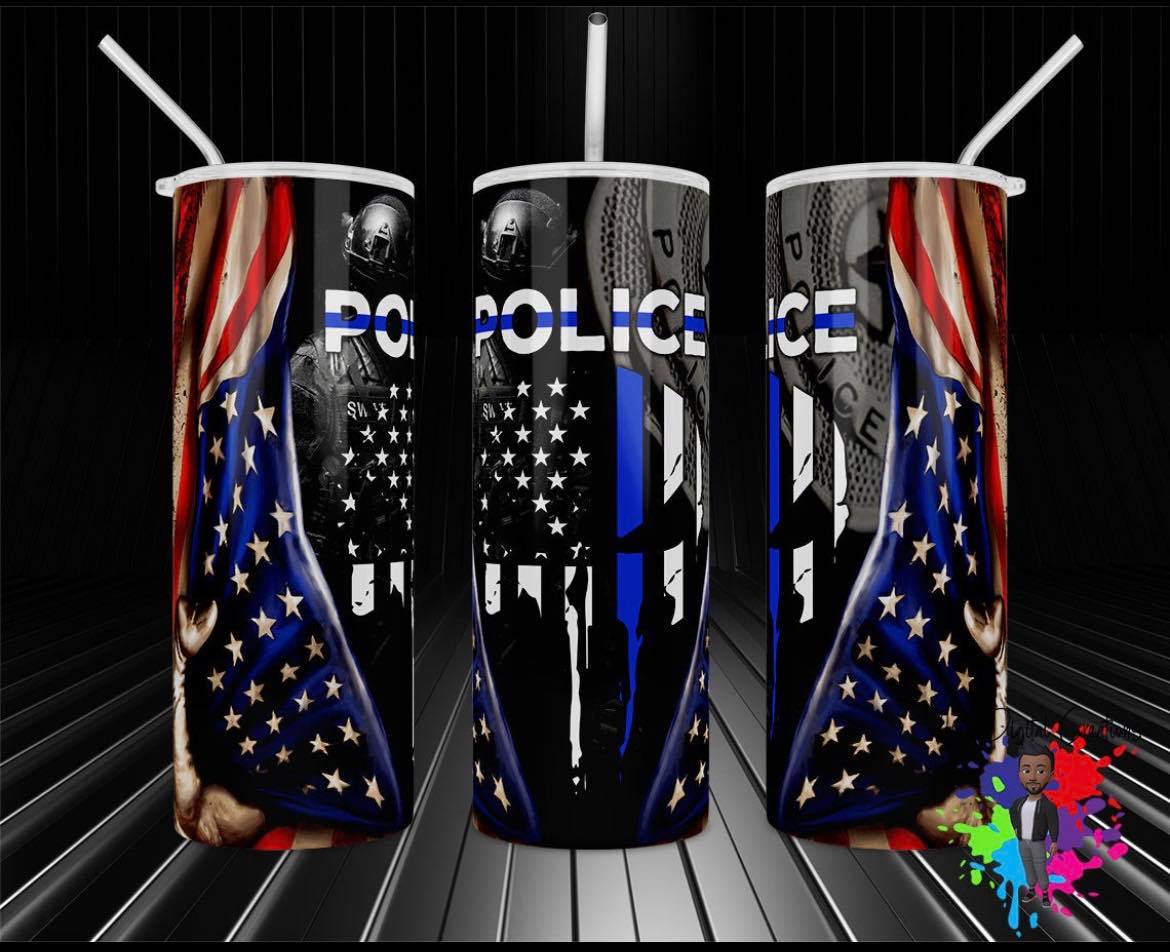 Police | 20oz Skinny Tumbler