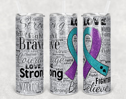 Suicide Awareness  | 20oz Skinny Tumbler