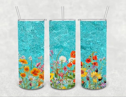 Wild Flowers | 20oz Skinny Tumbler