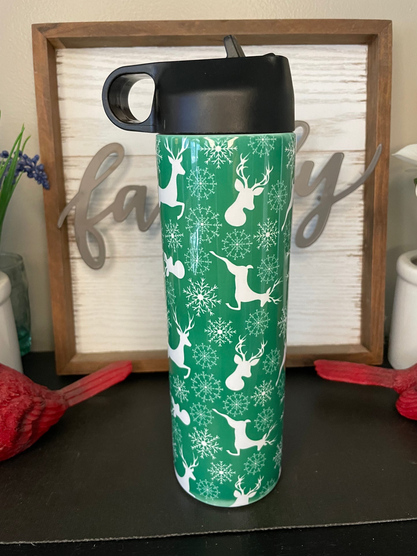 Discounted 18oz Reindeer Water Bottle