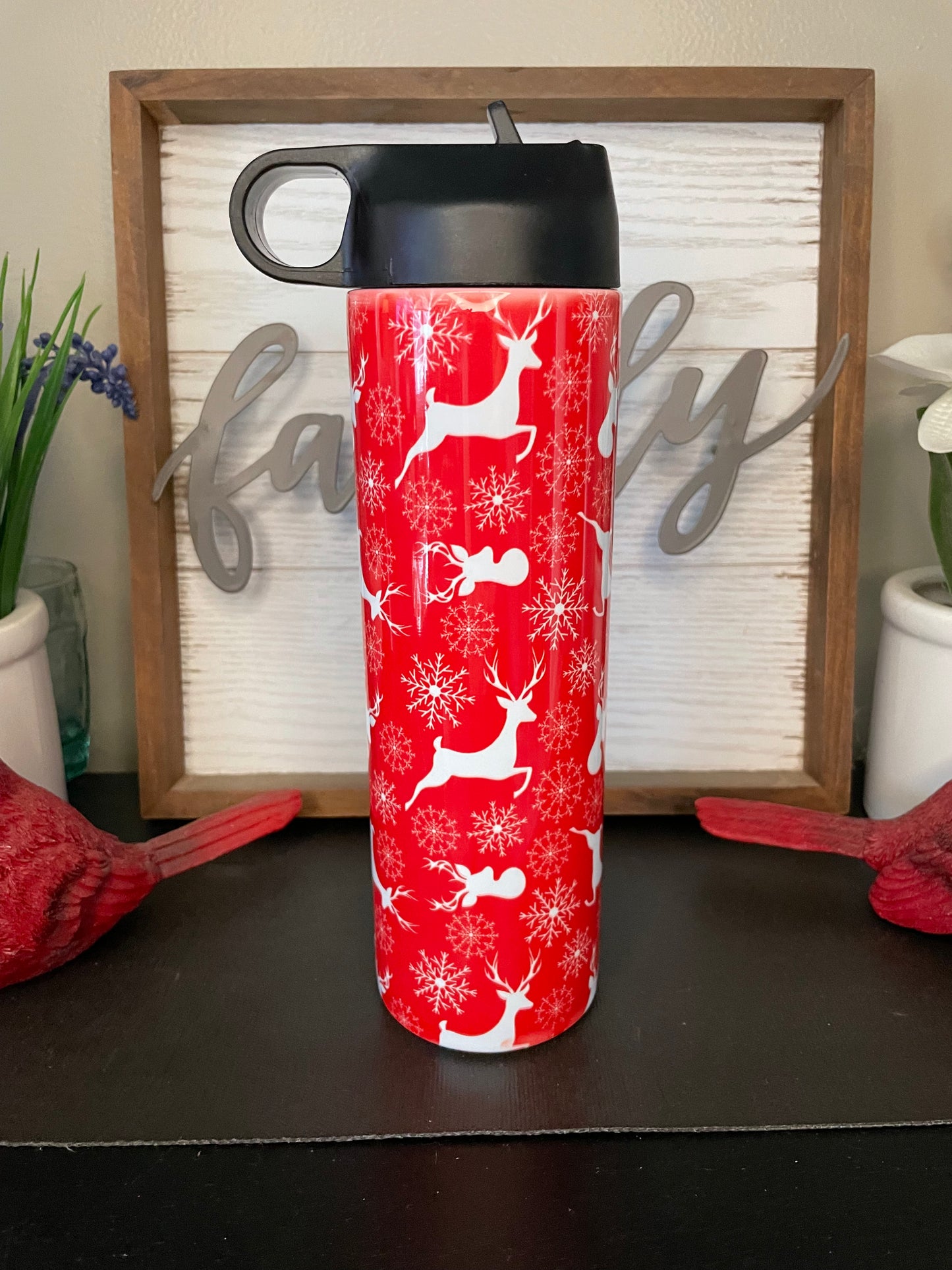 Discounted 18oz Reindeer Water Bottle