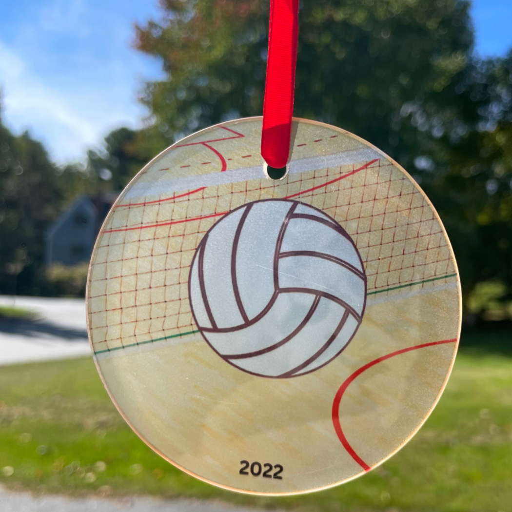 Personalized Volleyball Ornament