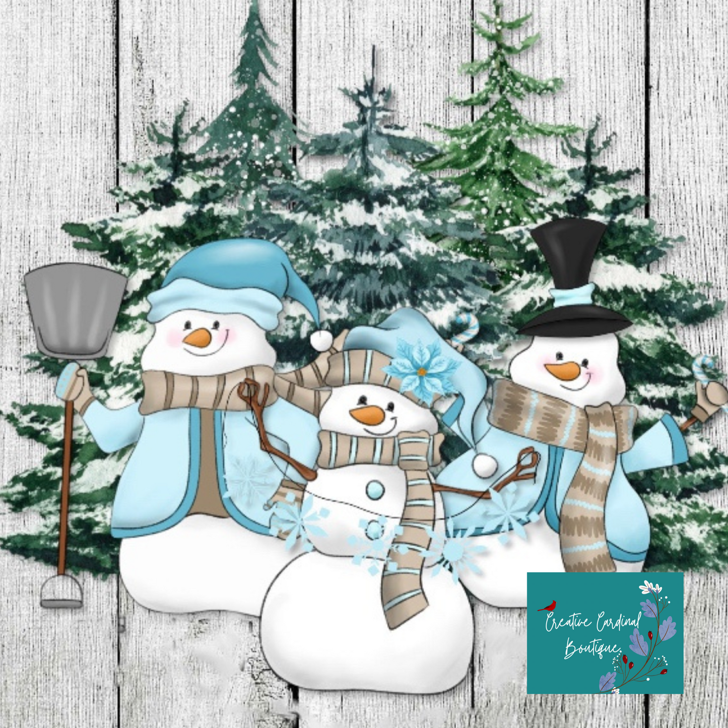 Snowman Family | Can Coolers | Choice of Regular or Slim