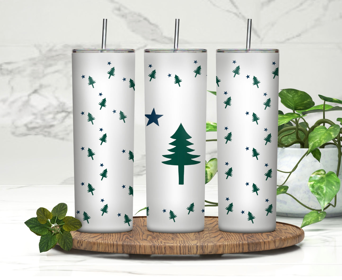 State of Maine Flag | 20oz Skinny Tumbler