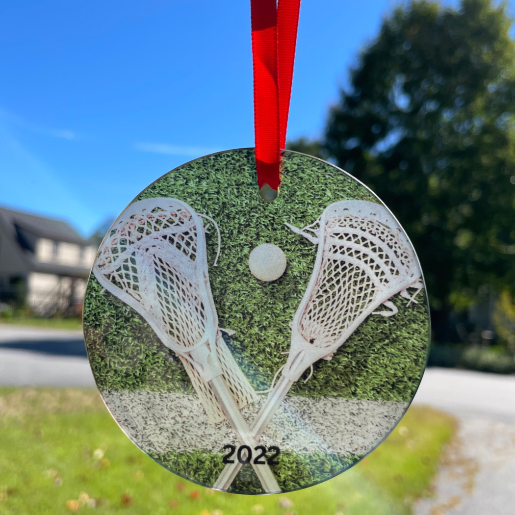 Personalized Lacrosse Ornament